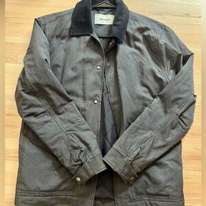 Buck Mason Black Insulated Canvas Chore Jacket Men's Small S | Great Condition